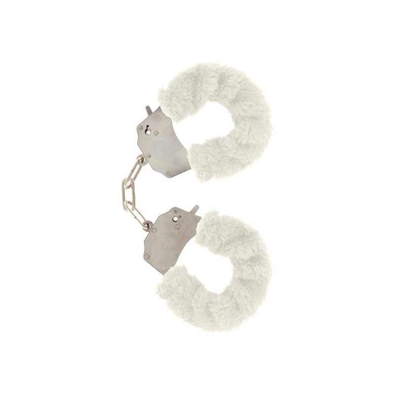 Toyjoy - Manchettes Furry Fun Bondage Blanc